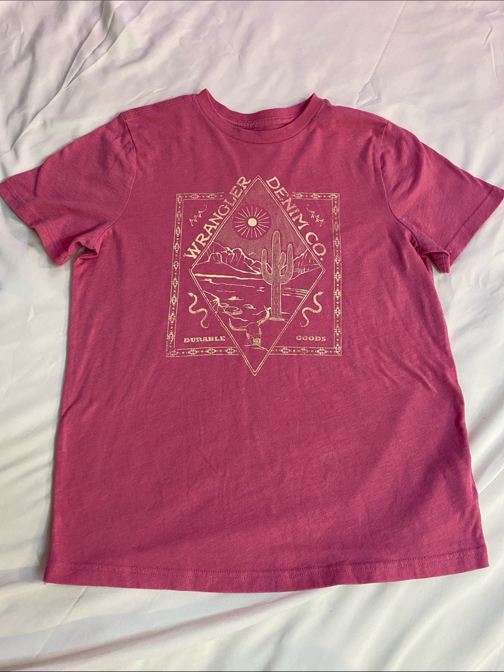 Wrangler women’s Rose Graphic Short-Sleeve Crewneck Tee
